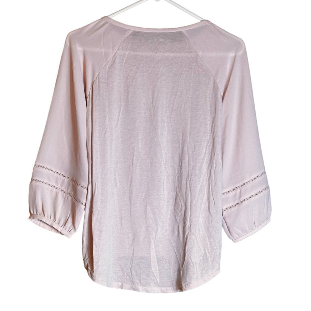 LOFT Pink Long Sleeve Blouse NWT Size XS Petite ▫️ - Picture 2 of 9